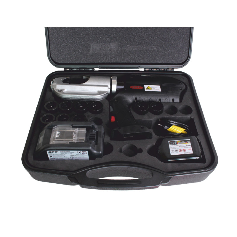 OPT EPB4201 Praska akumulatorowa 12T 6-400mm2 + 2 aku. Li-Ion 18V 4Ah + matryce 35-400mm2