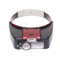 Lupa nagłowna  1,5x  3x  8,5x  10x z podświetleniem LED LN-81007-A