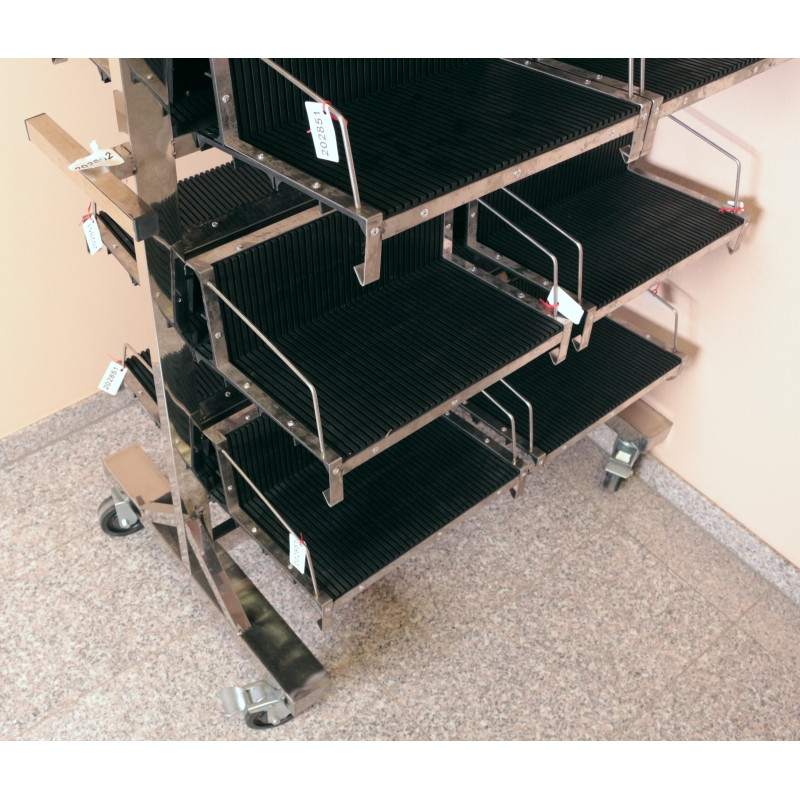 SL-605 Wózek transp. ESD do zaw. racków 1050x540x1400