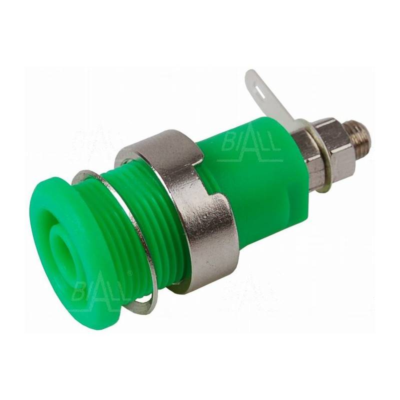 Gniazdo panelowe bezp. 4mm GLP301-GN 32A CAT II 1000V zielony