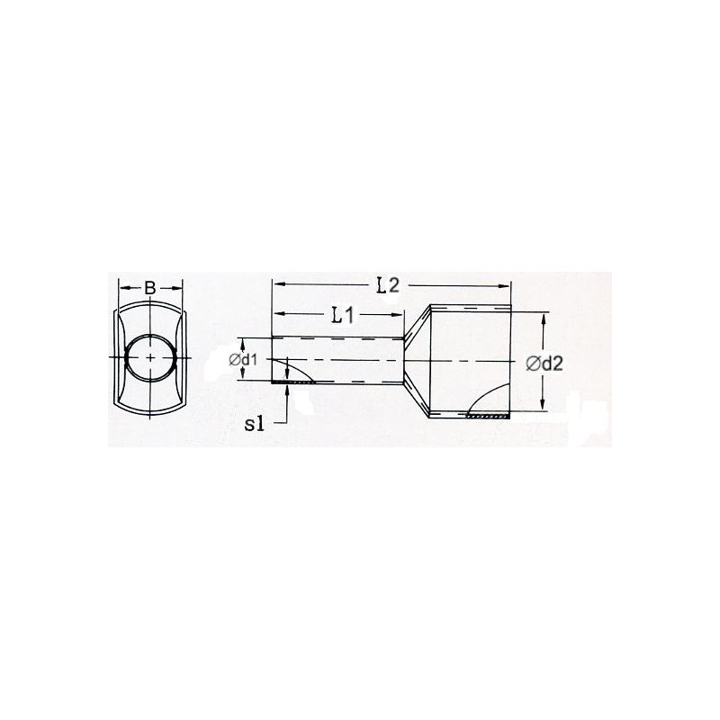 KR010008x2 R Tulejka izolow. 2x 1,0mm2x8   100szt