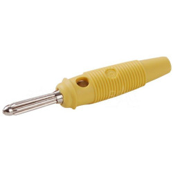 Wtyk banan 4mm BUELA30-YEL 60V/30V~ 30A żółty