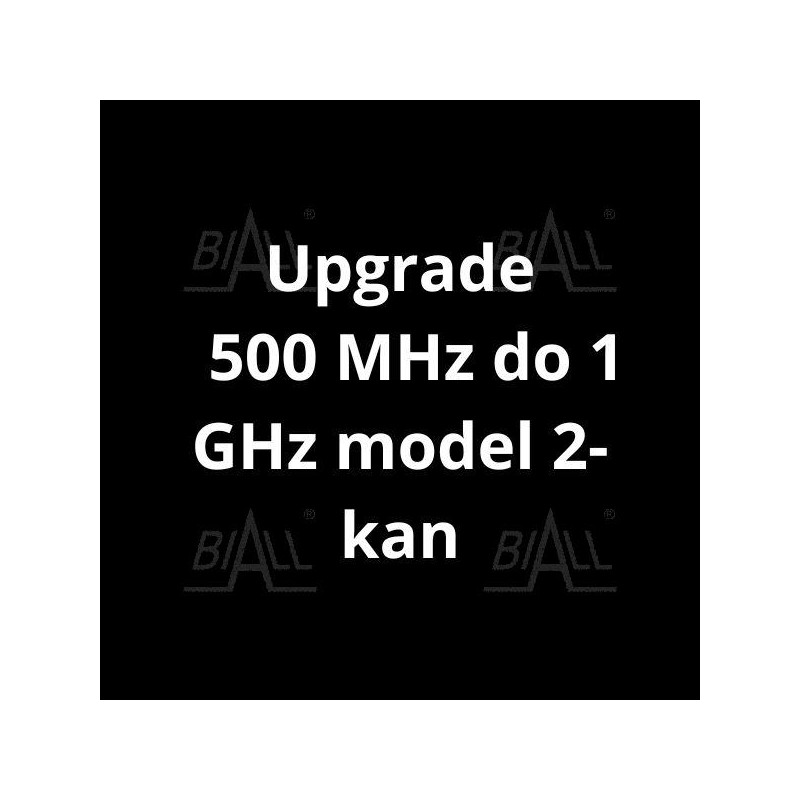 SDS-5000X-2BW10  aktualizacja 500 MHz do 1 GHz model 2-kan (oprogramowanie)