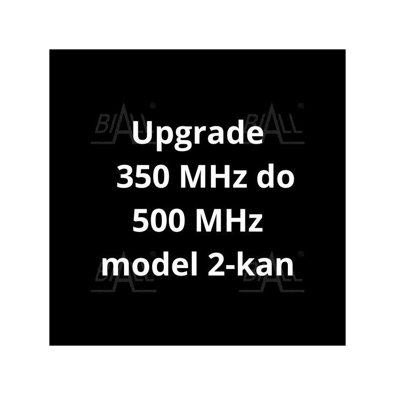 SDS-5000X-2BW05 aktualizacja 350 MHz do 500 MHz model 2-kan (oprogramowanie)