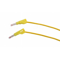 PPS2-B200-Y Przewód pom. 2x wtyk banan bezp. 4mm, 2m, 20A CAT II 600V SILIKON żółty