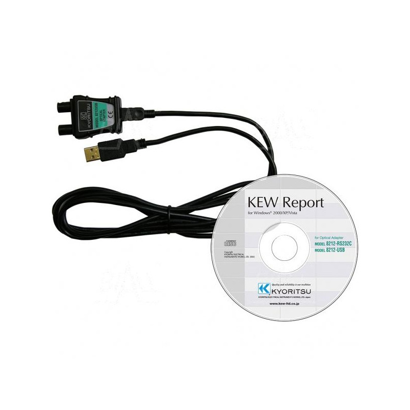 KEW8212USB Kabel i program KEW Report do 3552/4106/6010B/6016/6516/6516BT/6024PV